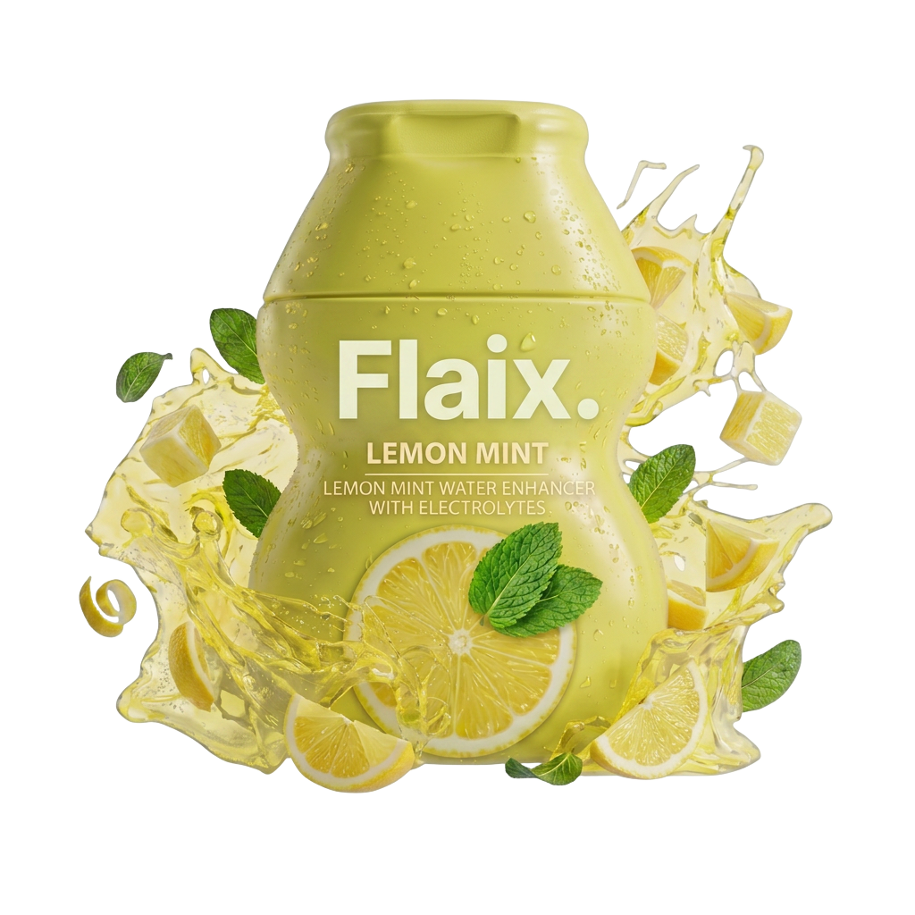 Flaix Lemon Mint water enhancer bottle