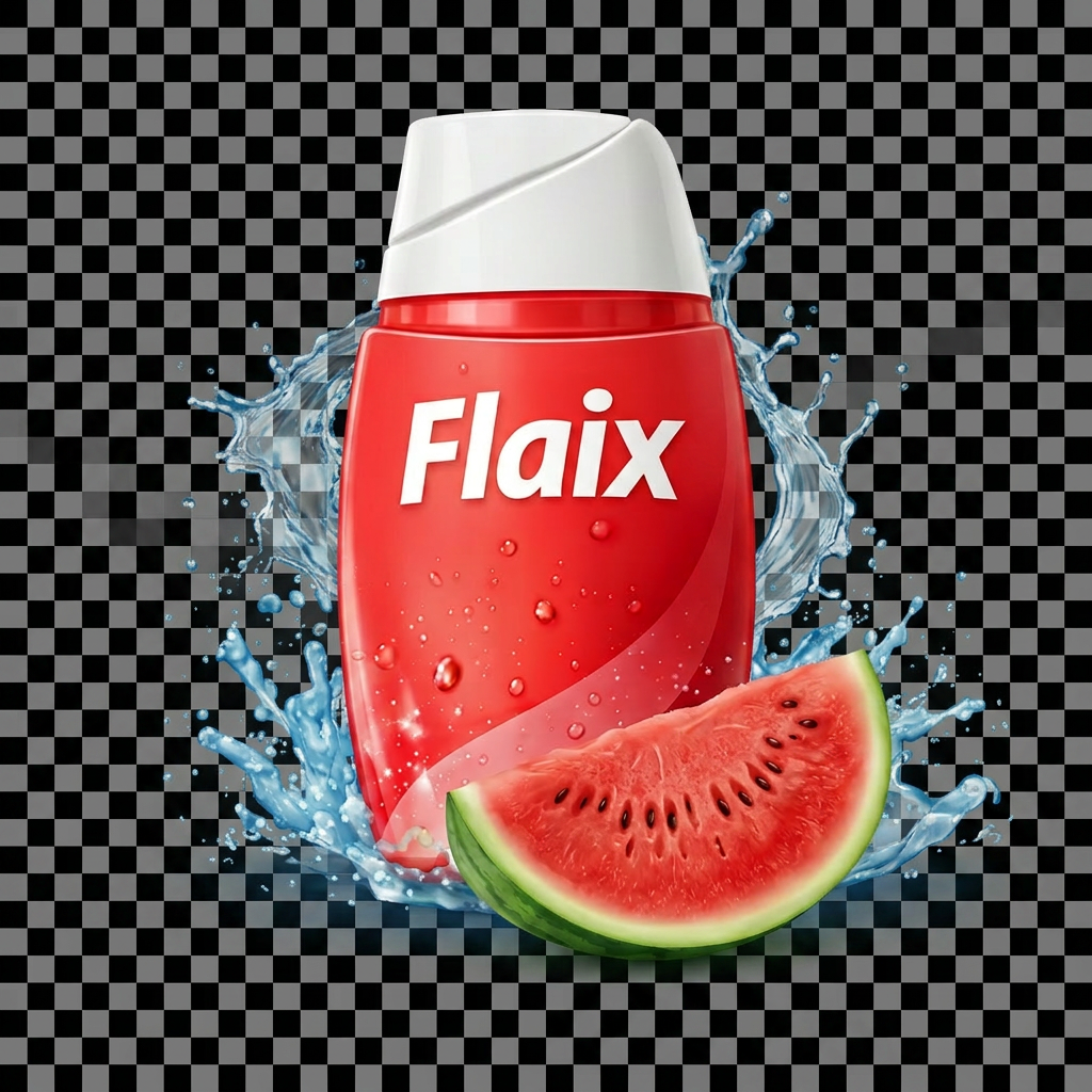 Flaix watermelon flavored hydration squeeze bottle